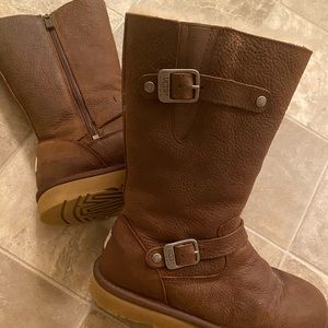 Chocolate Brown Leather Uggs